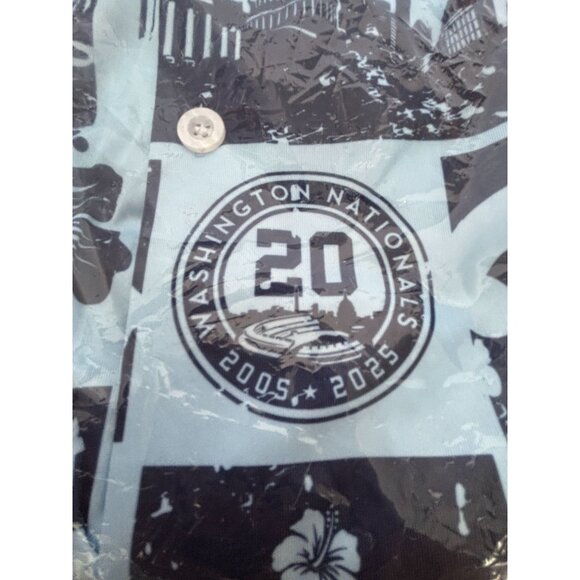Washington Nationals 20th Anniversary Hawaiian Shirt 2XL Baseball Kona Big Wave - Picture 6 of 11